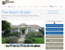Tablet Screenshot of beach-broker.com